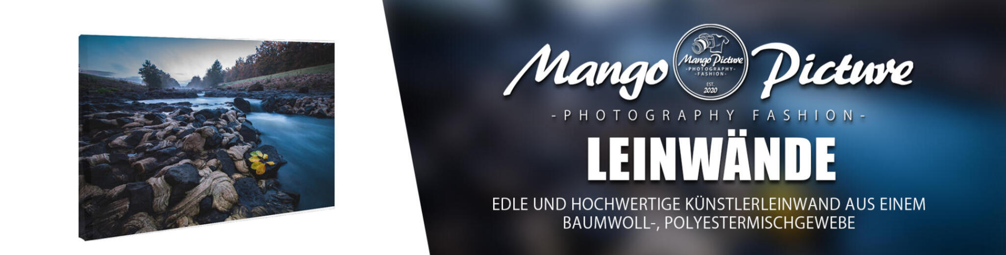 shop banner leinwände